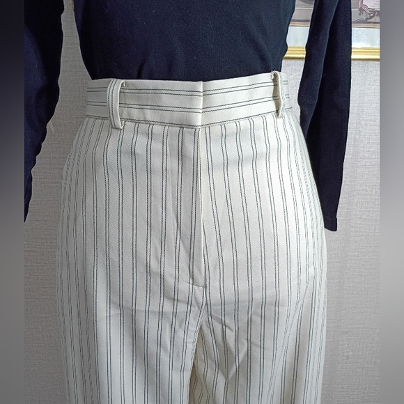 Striped Cream Women's Pants - Picture 2 of 5
